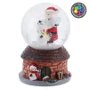 Online Schneekugel Haus, Dunkelrot, 4.5 X 7 Cm Deko-Objekte|Weihnachtsdeko