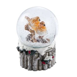 Sale Schneekugel Vogel, Ast/links, 4.5 X 6 Cm Figuren|Weihnachtsdeko