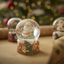 Outlet Schneekugel Weihnachtsmann, Sack, 6.5 X 9 Cm Weihnachtsdeko|Weihnachten