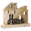 Online Schriftzug Home, Häuser, Schwarz Deko-Objekte