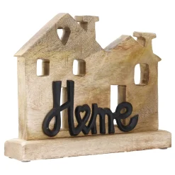 Online Schriftzug Home, Häuser, Schwarz Deko-Objekte