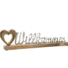 Discount Schriftzug Willkommen, Silbermatt, 50 Cm Deko-Objekte