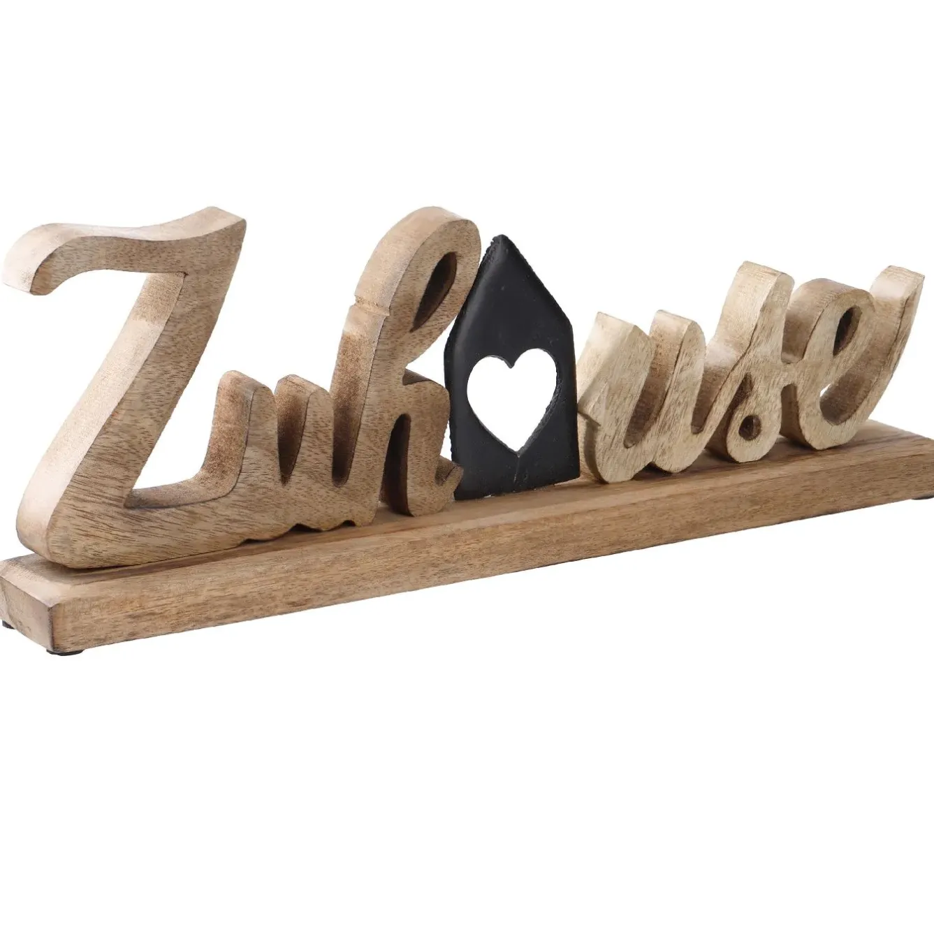 Sale Schriftzug Zuhause, Schwarz Deko-Objekte