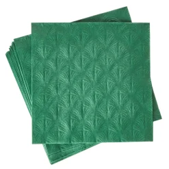 Outlet Serviette Artdeco, Prägung, Dunkelgrün, 16 Stück Salty- Und Candybar|Tischdeko Hochzeit