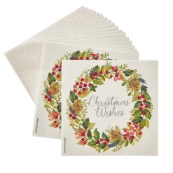 Outlet Serviette Kranz, 20 Stück Weihnachtsdeko