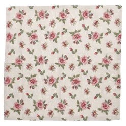 Serviette Rosen, Natur, 40 X 40 Cm Küche|Tischdeko