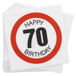 Best Servietten, 20 Stück, 70 Jahre Geburtstag|Geschenkideen