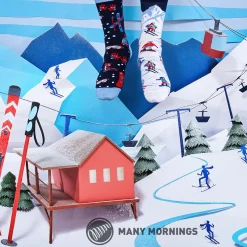 Outlet Socken Xmas, Alpine Ski, Gr. 43-46 Geschenkideen|Fashion