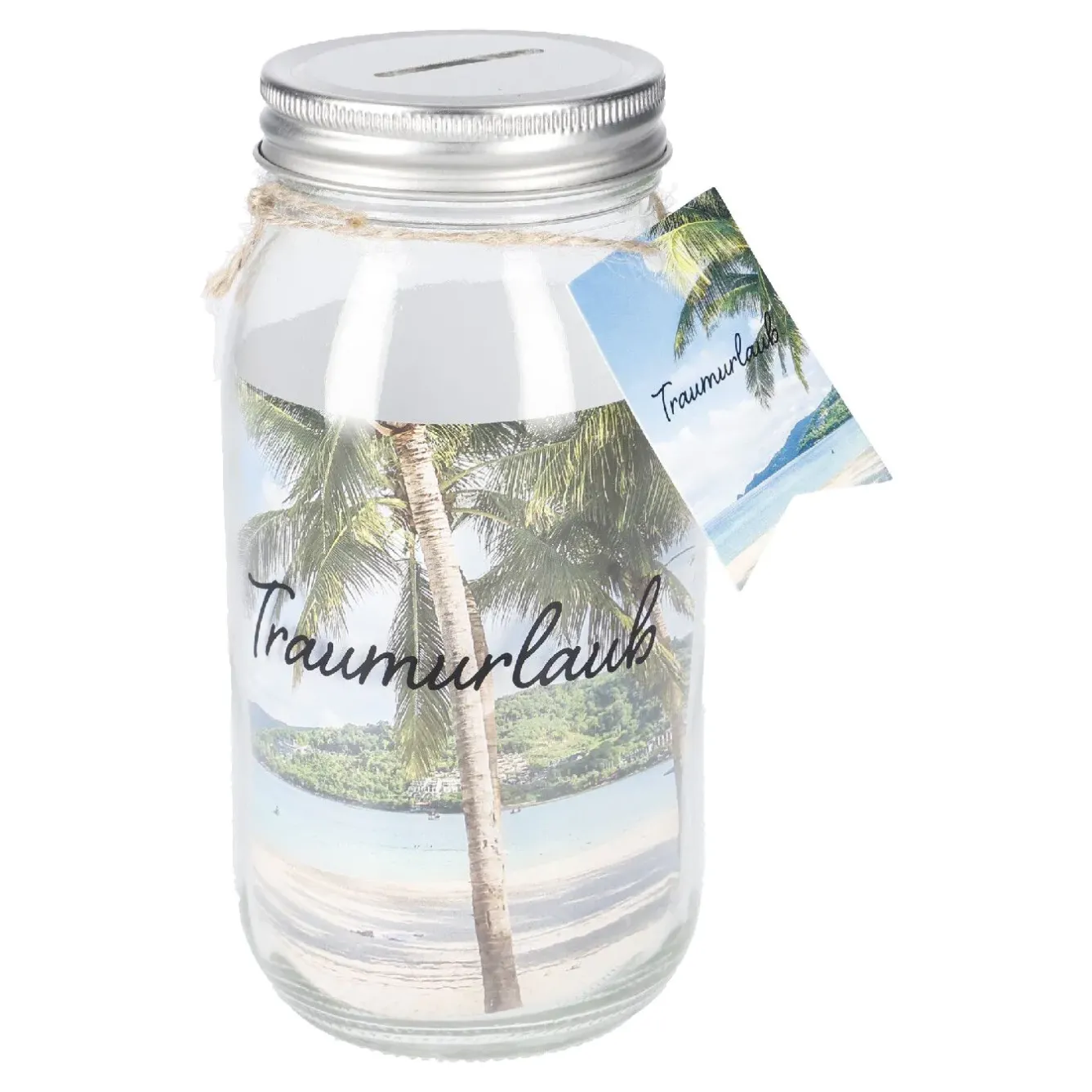 Online Spardose Botschaft, Traumurlaub, 8.5 X 17 Cm Deko-Objekte