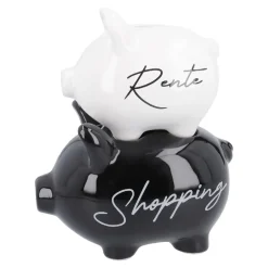 Online Spardose 2er Schwein, Rente/Shopping Deko-Objekte