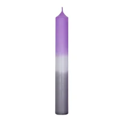 Sale Stabkerze Dip-Dye, Lavendel/grau, 18 Cm Kerzen & Kerzenständer|Weihnachtskerzen
