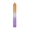 Stabkerze Dip-Dye, Mandarin/lavendel, 18 Cm Kerzen & Kerzenständer|Weihnachtskerzen