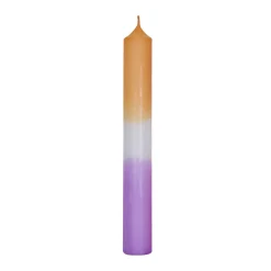 Stabkerze Dip-Dye, Mandarin/lavendel, 18 Cm Kerzen & Kerzenständer|Weihnachtskerzen