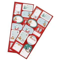 Sticker-Set Xmas, Eisbär/dunkelrot Adventskalender|Geschenkverpackungen