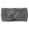 Sale Stirnband Melange Mit Knoten, Dunkelgrau Fashion