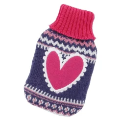 New Strick-Taschenwärmer Herz, Blau, 13 Cm Geschenkideen|Fashion