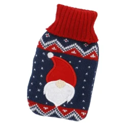 Sale Strick-Taschenwärmer Weihnachtsmann/blau, 13 Cm Weihnachtsoutfit|Weihnachtsgeschenke