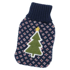 Strick-Taschenwärmer Weihnachtsbaum, Blau, 13 Cm Geschenkideen|Fashion