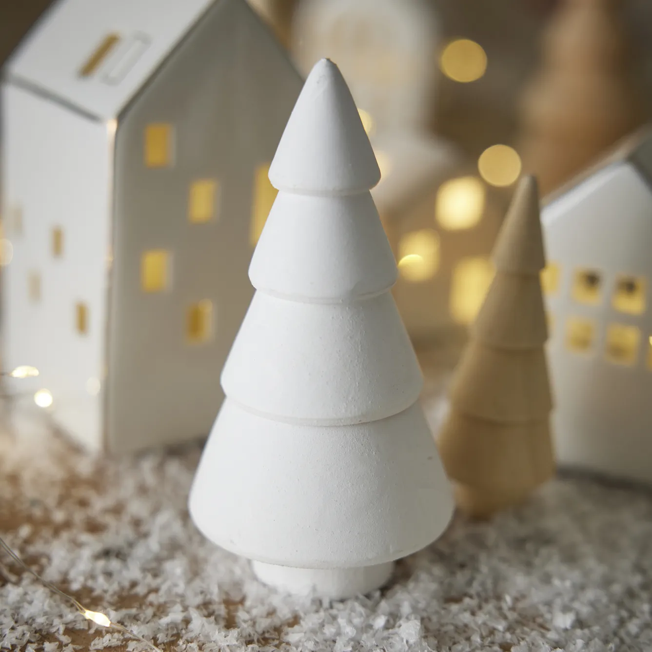 Tanne Stufen, Weiß/breit, 13 Cm Shop The Look Xmas|Weihnachtsdeko