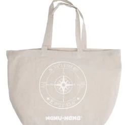 Online Tasche , Kompass, Natur, 60 X 37 Cm Fashion