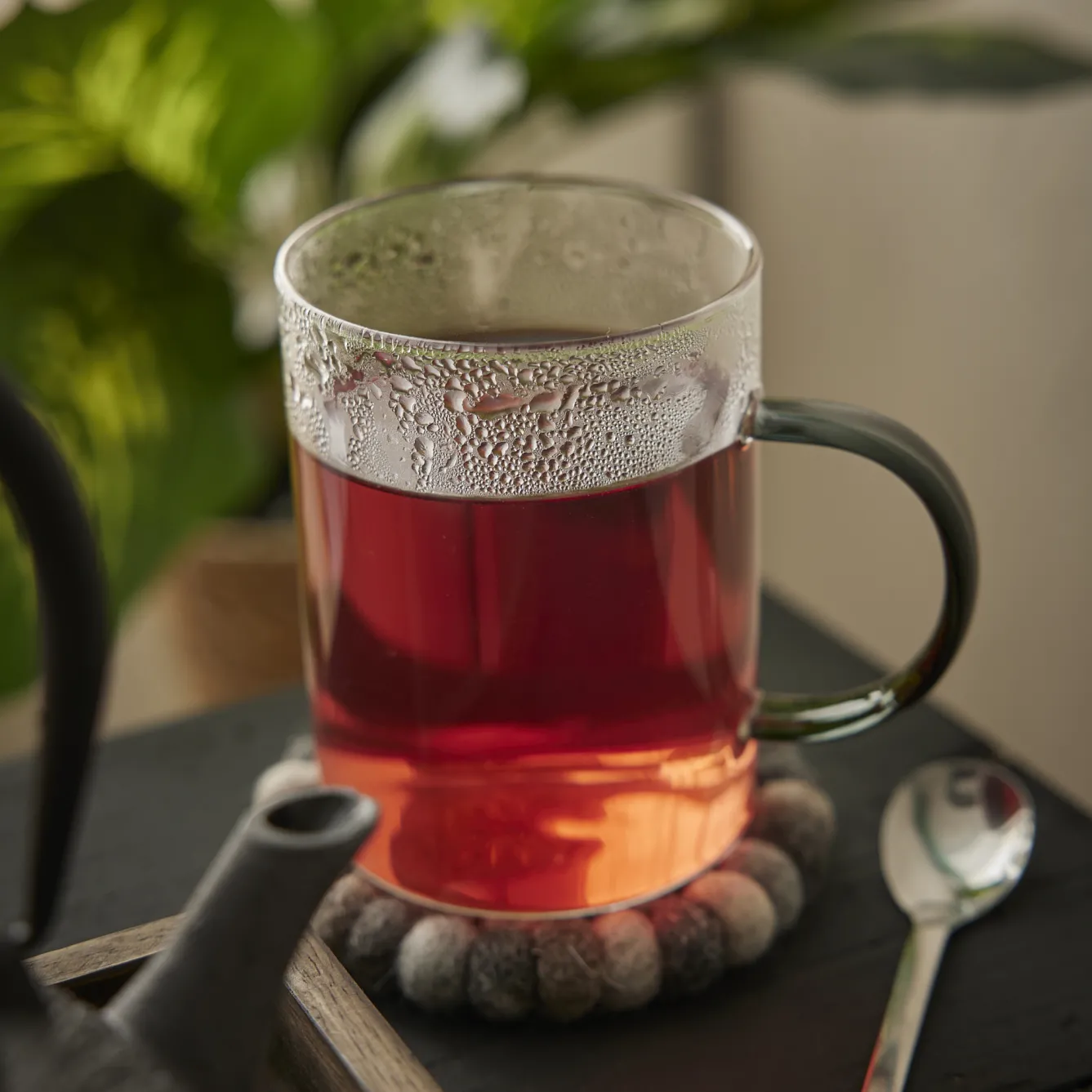 Hot Teeglas Boro, Farbhenkel/dunkelgrau, 400 Ml Küche