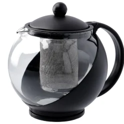 New Teekanne Mit Filter, Schwarz, 1250 Ml Shop The Geschenk|Küche