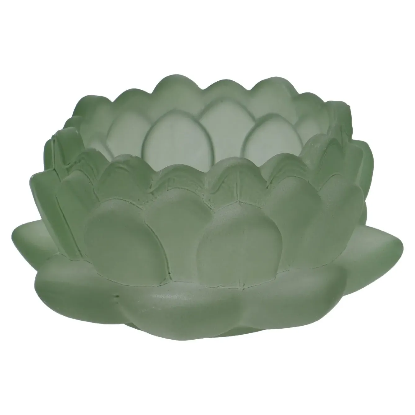 Sale Teelichthalter Lotus, Grün, 9 X 4.3 Cm Windlichter & Laternen|Kerzen & Kerzenständer
