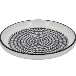 Best Teller China, Stäbchen/Kreis, Schw/wss, 16.5 Cm Jga|Küche