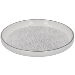 New Teller China, Striche, Dunkelgrau/wss, 16.5 Cm Küche