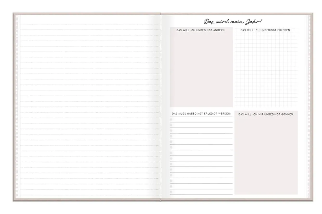 Discount Terminplaner Lady, 2025, Neues Jahr Neues Ich Kalender & Planer