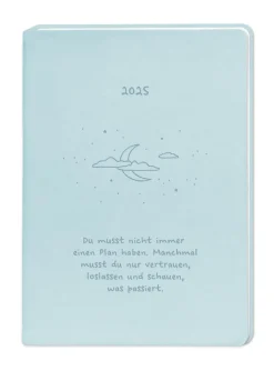 Hot Terminplaner Lederlook, 2025, Hellblau Kalender & Planer|Weihnachtsgeschenke