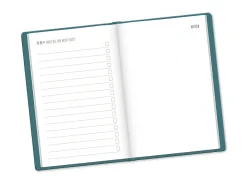 New Terminplaner Lederlook, 2025, Petrol Kalender & Planer|Weihnachtsgeschenke