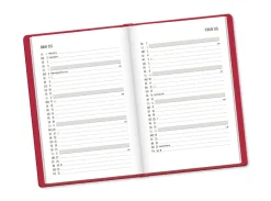 Clearance Terminplaner Lederlook, 2025, Rot Kalender & Planer|Weihnachtsgeschenke