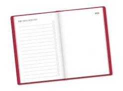 Clearance Terminplaner Lederlook, 2025, Rot Kalender & Planer|Weihnachtsgeschenke
