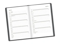 Hot Terminplaner Lederlook, 2025, Schwarz Kalender & Planer|Weihnachtsgeschenke