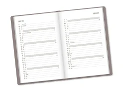 Online Terminplaner Lederlook, 2025, Taupe Kalender & Planer|Weihnachtsgeschenke