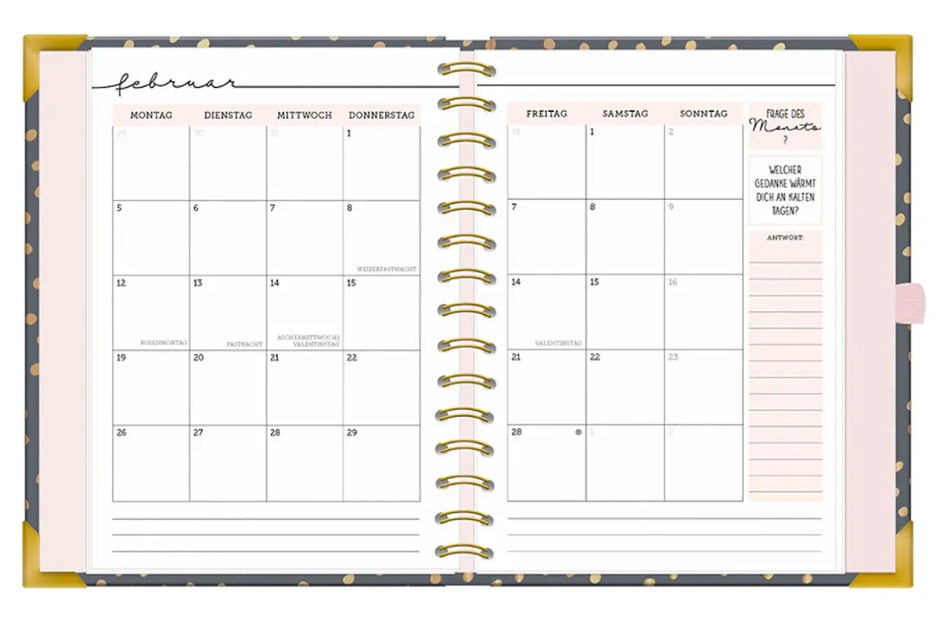 Discount Terminplaner Premium 2025, Dunkelgrau Kalender & Planer|Weihnachtsgeschenke