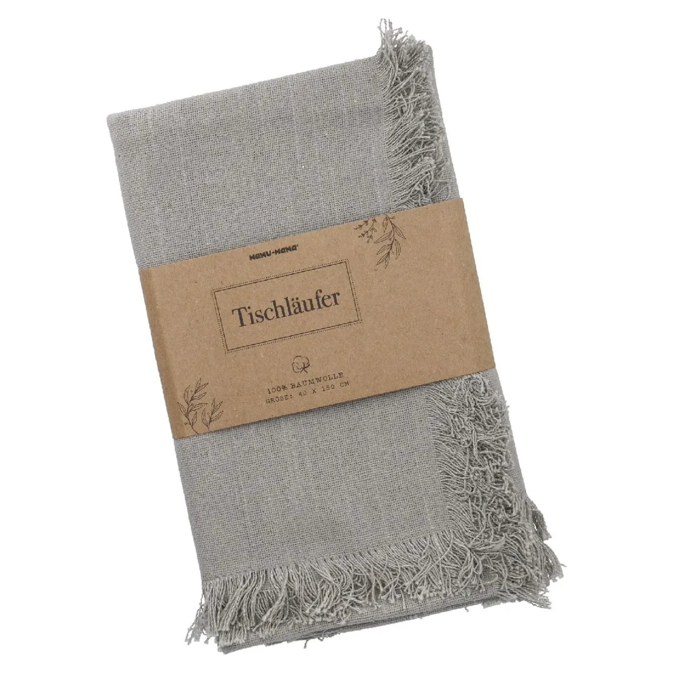 Sale Tischläufer Fransen, Taupe, 40 X 150 Cm Küche