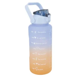 Trinkflasche Motivation, Blau-orange, 2 L Küche
