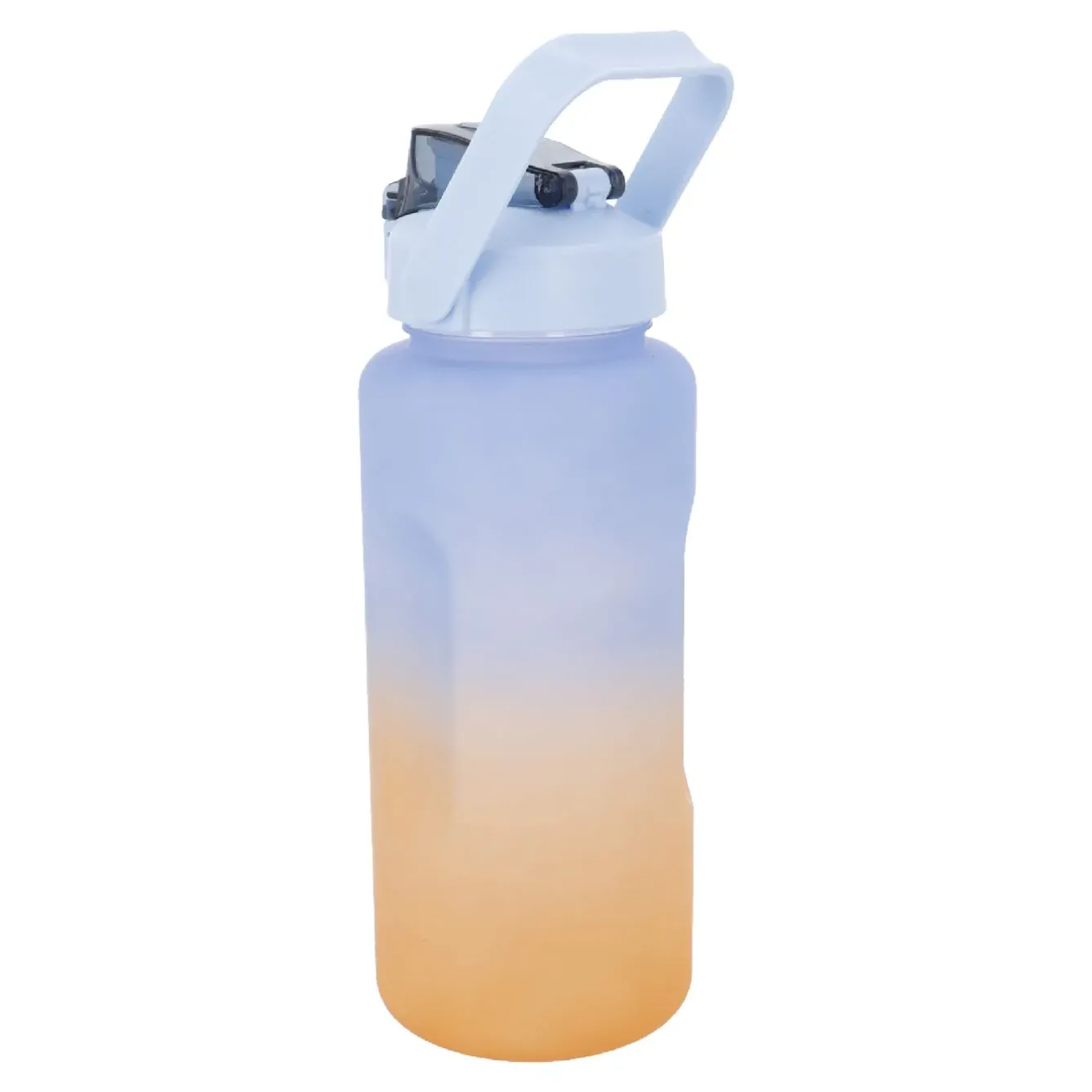 Trinkflasche Motivation, Blau-orange, 2 L Küche
