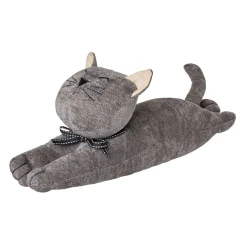 Clearance Türstopper Katze, Liegend/dunkelgrau, 38 Cm Deko-Objekte