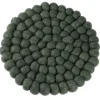 Discount Untersetzer Filzkugeln, Dunkelgrün , 20 Cm Küche