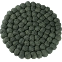 Discount Untersetzer Filzkugeln, Dunkelgrün , 20 Cm Küche