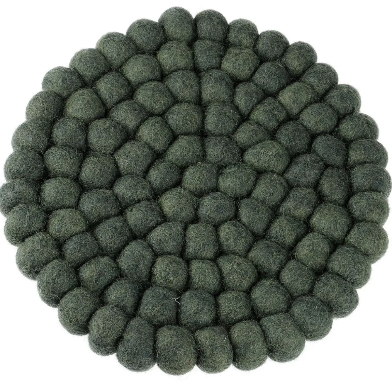 Discount Untersetzer Filzkugeln, Dunkelgrün , 20 Cm Küche