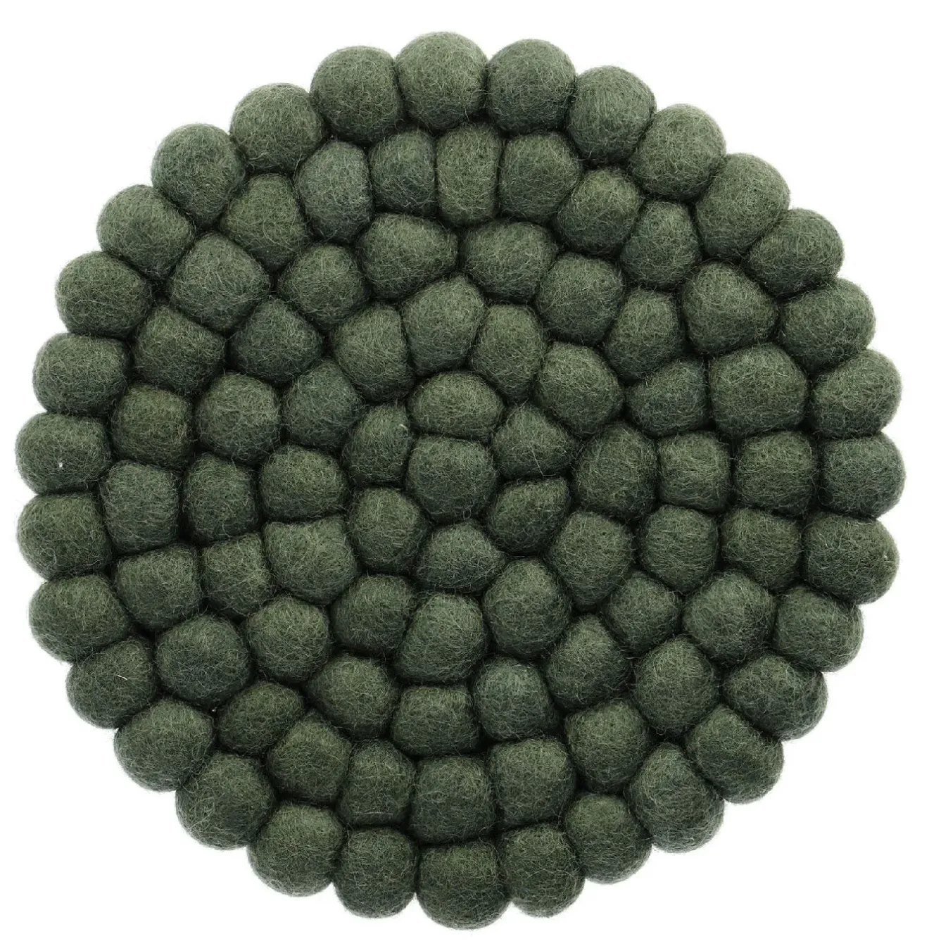 Discount Untersetzer Filzkugeln, Dunkelgrün , 20 Cm Küche