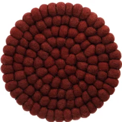 Clearance Untersetzer Filzkugeln, Dunkelrot , 20 Cm Küche
