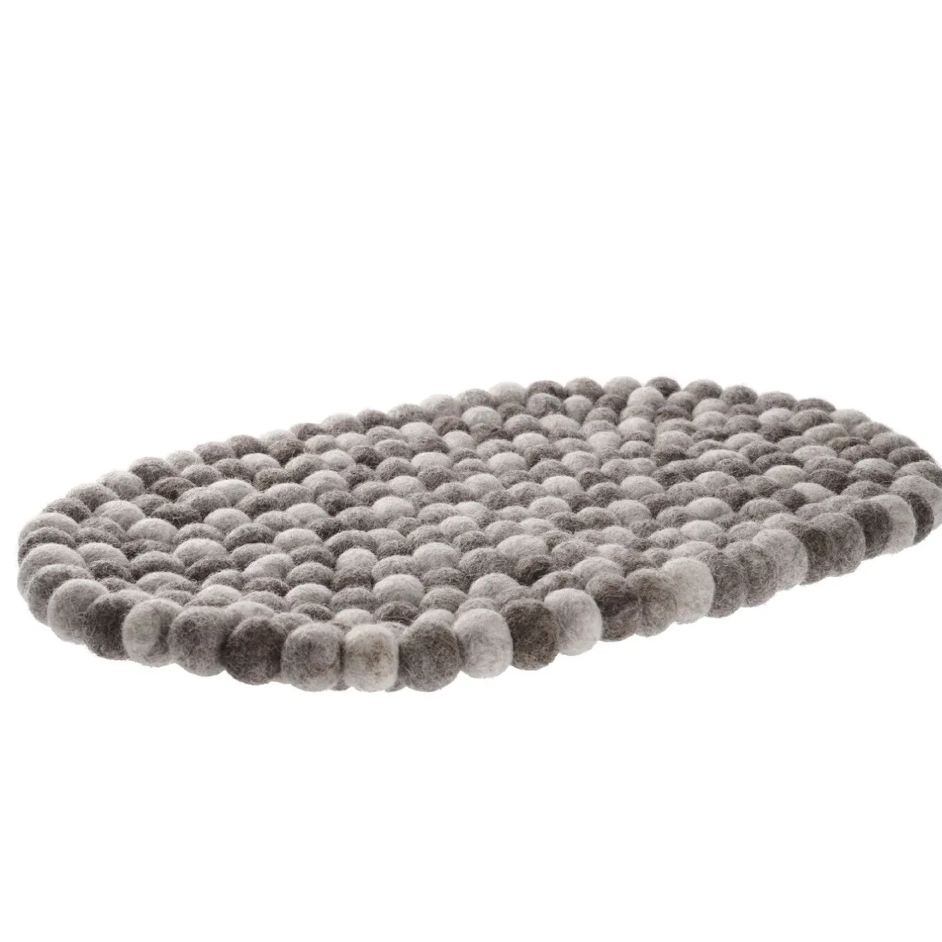 Untersetzer Filzkugeln, Oval/taupe, 40 Cm Küche|Tischdeko