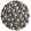 Best Untersetzer Filzkugeln, Taupe Mix, 20 Cm Küche|Tischdeko