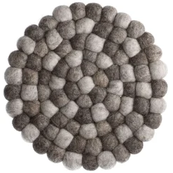 Best Untersetzer Filzkugeln, Taupe Mix, 20 Cm Küche|Tischdeko