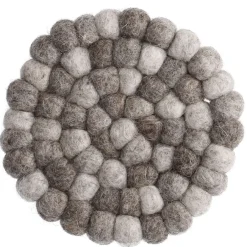 Clearance Untersetzer Filzkugeln, Taupe Mix, 10 Cm Küche|Tischdeko